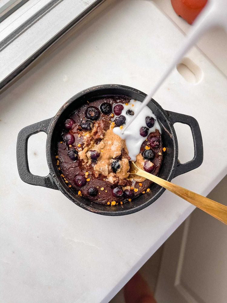 Peanut Butter Chocolate Blueberry Oat Bake – Let's Go Chia